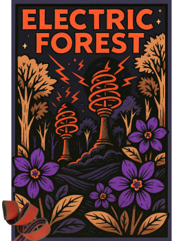 Bügelbild Electric Forest